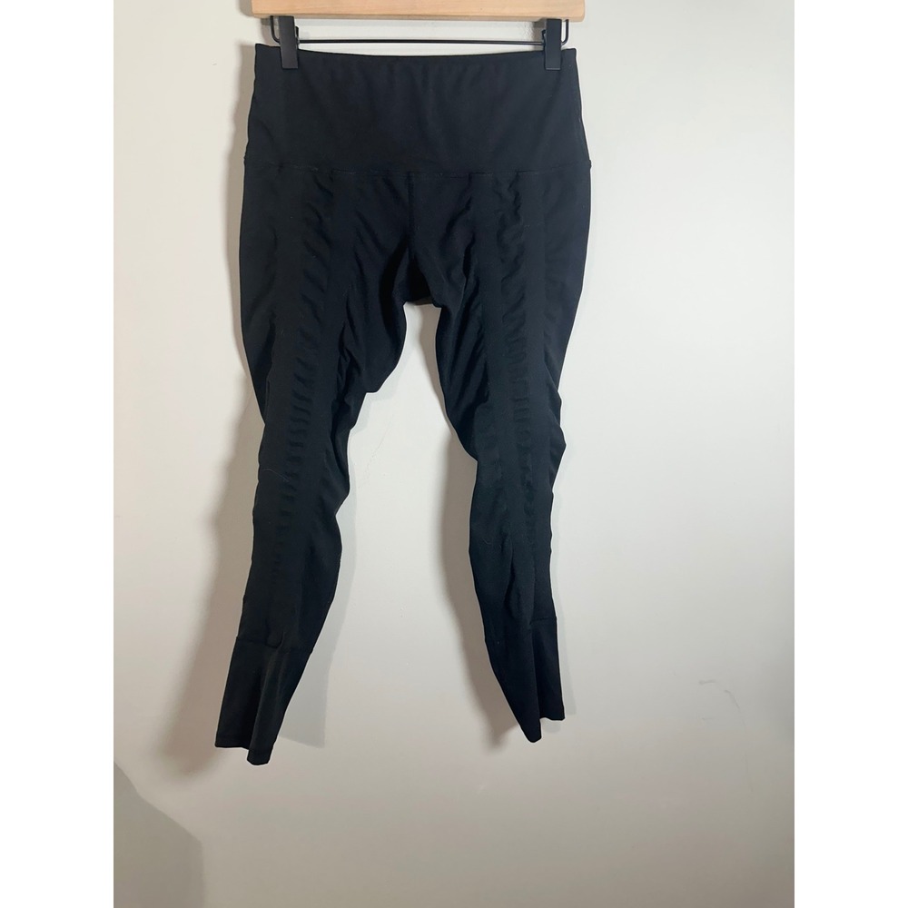 Sweetflexx Womens Black Resistance Leggings High Waisted Compression Size 10